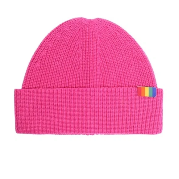 Kurt Geiger Rainbow Shop Rainbow Patch Beanie - Picture 1 of 9